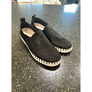 Ilse Jacobsen Black Tulip Slipons